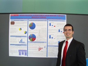 Adrian Pirraglia presents his research poster at the 2010 Society of Hispanic Professional Engineers Conference