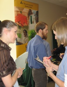 Students and employers interacting at FER Career Fair 2010