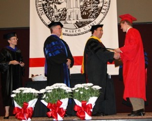 awarding diplomas