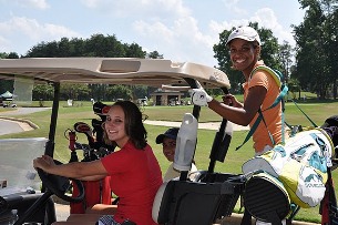 Two Young Women Golfers