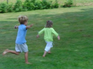 Kids running free